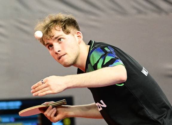 RECORD DATE NOT STATED Wim Verdonschot from Germany at WTT Feeder Lagos in Portugal. Wim Verdonschot (SV Union Velbert) from Germany competes in the WTT Feeder in Lagos, Portugal, on May 17, 2026. Lagos, Portugal Portugal