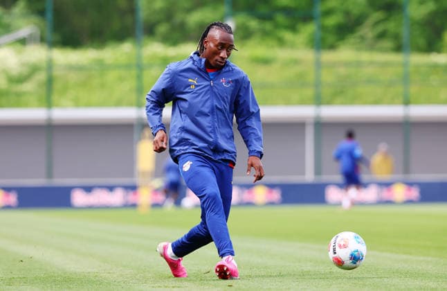 RB Leipzig - Training Bundesliga Leipzig, 14.05.2026, Trainingszentrum Cottaweg, Fußball Bundesliga , RB Leipzig - Training. , Im Bild: Yan Diomande (49, RB Leipzig) , *** RB Leipzig Training Bundesliga Leipzig, 14 05 2026, Training Center Cottaweg, Soccer Bundesliga , RB Leipzig Training , In the picture Yan Diomande 49, RB Leipzig , Picture Point