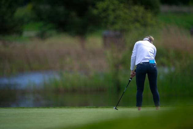 Amundi German Masters - Fourth Round Laura Fuenfstueck of Germany prepares to putt on the green of the 4th hole during the final round of the Amundi German Masters at Green Eagle Golf Courses in Hamburg, Germany, on May 17, 2026. Hamburg Germany  Copyright: xAndyxAstfalckx originalFilename:astfalck-amundige260518_npWqw.jpg