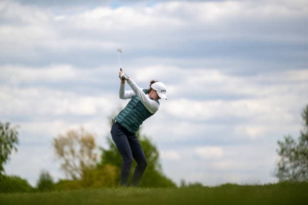 Amundi German Masters - Fourth Round Esme Hamilton of England drives from the fairway of the 9th hole during the final round of the Amundi German Masters at Green Eagle Golf Courses in Hamburg, Germany, on May 17, 2026. Hamburg Germany  Copyright: xAndyxAstfalckx originalFilename:astfalck-amundige260518_np4s6.jpg