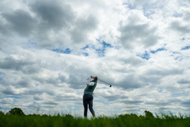 Amundi German Masters - Fourth Round Esme Hamilton of England drives from the tee of the 8th hole during the final round of the Amundi German Masters at Green Eagle Golf Courses in Hamburg, Germany, on May 17, 2026. Hamburg Germany  Copyright: xAndyxAstfalckx originalFilename:astfalck-amundige260518_nphSE.jpg