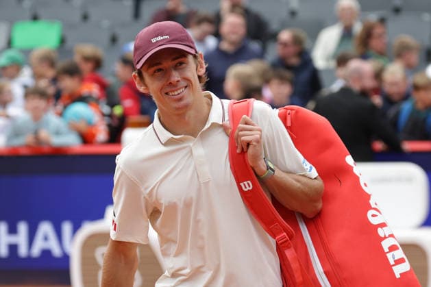 2026.05.18, xFSx, Bitpanda Open Hamburg ATP500, Herren-Tennistunier in Hamburg , Am Rothembaum in Hamburg ,Alex De Minaur (AUS) laechelt nach dem Sieg gegen Francisco Cerundolo (ARG) Copyright: HMBxMedia FernandoxSoares