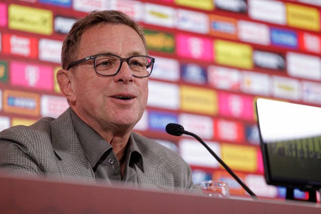 SOCCER - OEFB, PK, squad nomination VIENNA,AUSTRIA,18.MAY.26 - SOCCER - OEFB, Oesterreichischer Fussball-Bund, preview, press conference, PK, Pressekonferenz squad nomination. Image shows head coach Ralf Rangnick (AUT).  GEPAxpictures xArminxRauthner