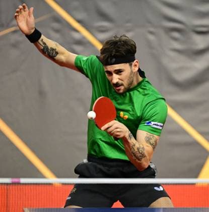RECORD DATE NOT STATED Joao Geraldo from Portugal at WTT Feeder Lagos in Portugal. Joa Geraldo from Portugal competes in the WTT Feeder in Lagos, Portugal, on May 18, 2026. Lagos, Portugal Hessen Portugal