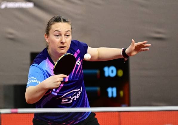 RECORD DATE NOT STATED Natalia Bajor from Poland at WTT Feeder Lagos in Portugal. Natalia Bajor from Poland competes in the WTT Feeder in Lagos, Portugal, on May 18, 2026. Lagos, Portugal Hessen Portugal