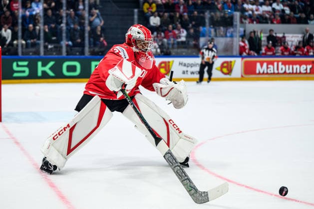 260518 Jet Greaves of Canada during the 2026 IIHF Ice hockey, Eishockey World Championship, WM, Weltmeisterschaft match between Canada and Denmark on May 18, 2026 in Fribourg. Photo: Jesper Zerman BILDBYRAN kod JZ JZ0718 ishockey ice hockey ishockey-vm 2026 vm 2026 iihf world championship kanada canada danmark denmark canada kanada bbeng danmark denmark Copyright: JESPERxZERMAN BB260518JZ077