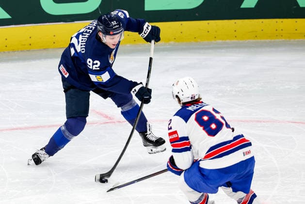 Ice hockey, Eishockey - IIHF WC 2026 ZURICH,SWITZERLAND,18.MAY.26 - ICE HOCKEY - IIHF Ice Hockey World Championship, WM, Weltmeisterschaft 2026, group stage, Finland vs USA. Image shows Lenni Hameenaho (FIN).  GEPAxpictures xMaticxKlansek