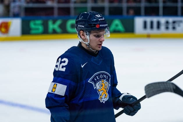 ZURICH, SWITZERLAND - MAY 18: Lenni Haemeenaho (Finland, 92) during the Preliminary Round - Group A Match 17 between Finland and United States at the IIHF Ice hockey, Eishockey World Championship, WM, Weltmeisterschaft 2026, Swiss Life Arena on May 18, 2026 in Zurich, Switzerland. Zurich Switzerland Copyright: xTimoxSteinx