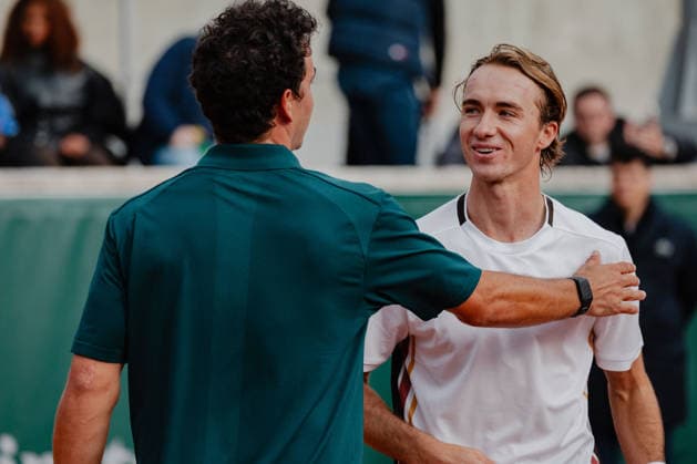 TENNIS - French Open 2026 PARIS,FRANCE,18.MAY.26 - TENNIS - ATP, Tennis Herren World Tour, French Open, Roland Garros, Grand Slam, qualification. Image shows Alex Bolt (AUS) and Lukas Neumayer (AUT).  GEPAxpictures xFrancoisxAsal