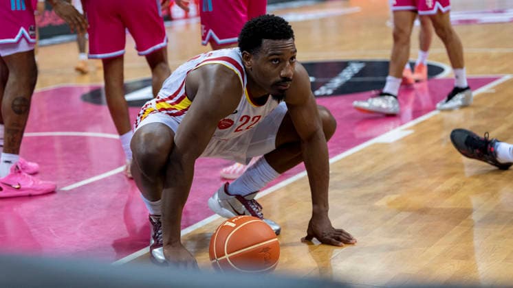 Johnathan Stove (Fitness First Wuerzburg Baskets, 22) Telekom Baskets Bonn - Fitness First Würzburg Baskets 18.05.2026 Basketball, easyCredit Basketball Bundesliga, Playoffs, Viertelfinale Spiel 2, GER, Bonn, Telekom Dome Bonn Copyright: HMBxMedia xMarcoxBader