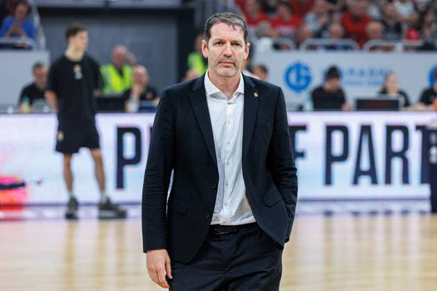 Ty Harrelson (ratiopharm Ulm, Trainer), Einzelbild, Einzelfoto, Portrait, Portraet, BMA365 Bamberg Baskets vs. ratiopharm Ulm, Basketball, easyCredit BBL, Playoff Viertelfinale, Spiel 2, 18.05.2026 BMA365 Bamberg Baskets vs. ratiopharm Ulm, Basketball, easyCredit BBL, Playoff Viertelfinale, Spiel 2, 18.05.2026 Bamberg Copyright: xEibner-Pressefoto G.xSantemizx EP_EER