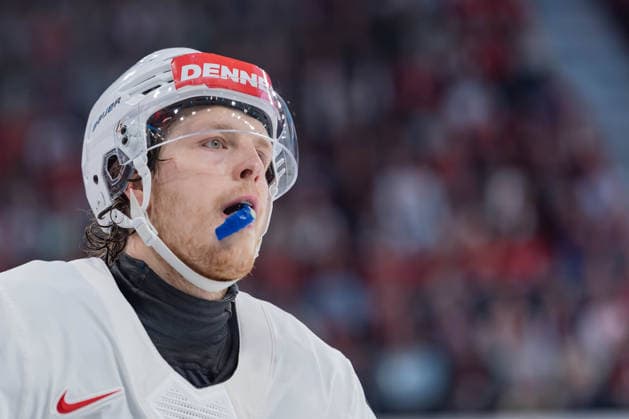 18 05 2026, Zurich, Swiss Life Arena, Ice hockey, Eishockey World Championships: Germany - Switzerland, 8 Simon Knak (Switzerland) Zurich Swiss Life Arena Zurich Switzerland Copyright: xJustPictures.ch StefanxEmchx jp-de-StEm-DSC0129120260518
