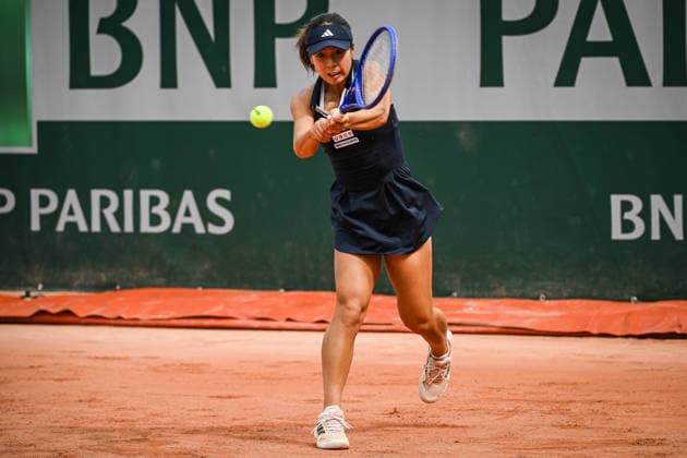 May 18, 2026, Paris, France, France: Mai HONTAMA of Japan during the first qualifying day of the Roland-Garros 2026, French Open 2026, Grand Slam tennis tournament at Roland-Garros Stadium on May 18, 2026 in Paris, France. Roland Garros 2026 - Qualifying Day 1  - ZUMAm308 20260518_zsp_m308_094 Copyright: xMatthieuxMirvillex