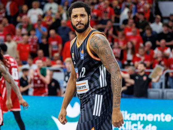 Joel Soriano (ratiopharm Ulm, 12), Einzelbild, Einzelfoto, Portrait, Portraet, BMA365 Bamberg Baskets vs. ratiopharm Ulm, Basketball, easyCredit BBL, Playoff Viertelfinale, Spiel 2, 18.05.2026 BMA365 Bamberg Baskets vs. ratiopharm Ulm, Basketball, easyCredit BBL, Playoff Viertelfinale, Spiel 2, 18.05.2026 Bamberg Copyright: xEibner-Pressefoto G.xSantemizx EP_EER