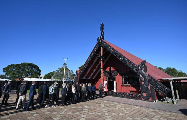 An official pÅwhiri and cultural welcome at Orakei Marae for Kirsty Coventry, International Olympic Committee President. Auckland, New Zealand on Tuesday 19 May 2026. Auckland New Zealand Copyright: xAndrewxCornaga x