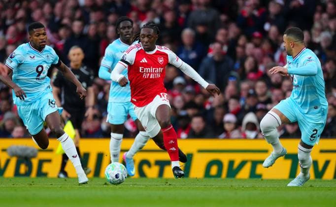 Eberechi Eze of Arsenal Arsenal v Burnley, Premier League, Football, Emirates Stadium, London, UK - 18 May 2026London Emirates Stadium United Kingdom EDITORIAL USE ONLY No use with unauthorised audio, video, data, fixture lists, club league logos or live services. Online in-match use limited to 120 images, no video emulation. No use in betting, games or single club league player publications. Copyright: xJavierxGarcia Shutterstockx 16881286cg