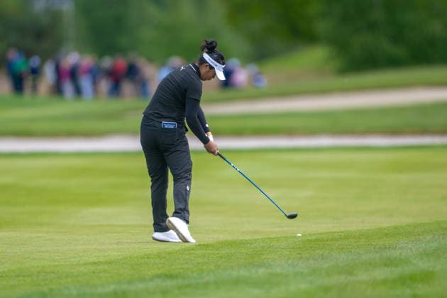 Amundi German Masters - Fourth Round Anna Huang of Canada drives from the fairway of the 11th hole during the final round of the Amundi German Masters at Green Eagle Golf Courses in Hamburg, Germany, on May 17, 2026. Hamburg Germany  Copyright: xAndyxAstfalckx originalFilename:astfalck-amundige260518_npK3F.jpg