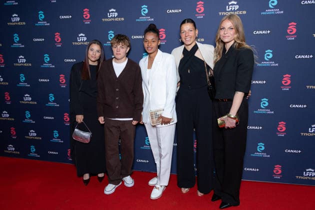 Trophees 2026 - Arkema Premiere Ligue - Paris Lucie Calba, Julie Swierot attends the awards ceremony of the French Women’s Football Professional League LFFP 2025 2026 season at Pavillon Dauphine on May 18, 2026 in Paris, France. Photo by Nasser Berzane ABACAPRESS.COM Paris France  Copyright: xBerzanexNasser ABACAx