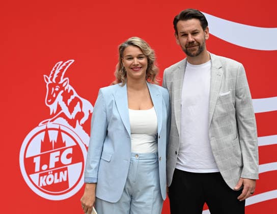 18.05.2026, xophax, Fussball 1.Bundesliga, Köln Cologne , 1.FC Koeln. Saisonende. Sommerpause. Saisonabschluss in der Kölner Flora. Thomas Kessler ( 1.FC Köln ) und Frau Melanie Koeln