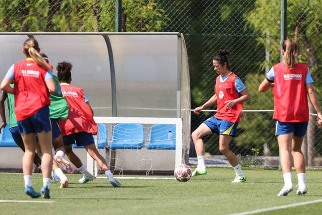 May 19, 2026, Sant Joan Despi, Barcelona, SPAIN: Marta Torrejon Moya during the training day of FC Barcelona, Barca ahead UEFA Women Champions League 2025 26, Final football match against OL Lyonnes at Ciutat Esportiva Joan Gamper on May 19, 2026 in Sant Joan Despi, Barcelona, Spain. Sant Joan Despi SPAIN - ZUMAa181 20260519_zaa_a181_023 Copyright: xJavierxBorregox
