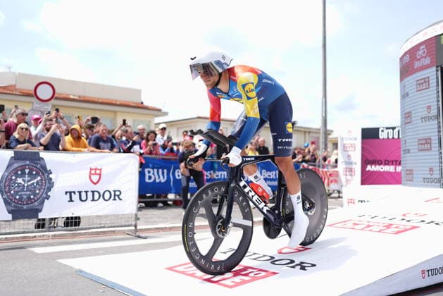 Italy™s Jonathan Milan of Lidl-Trek during Stage 10 of the Giro d™Italia from Viareggio to Massa, Italy, Tuesday May 19, 2026.  Copyright: xMassimoxPaolone LaPressex