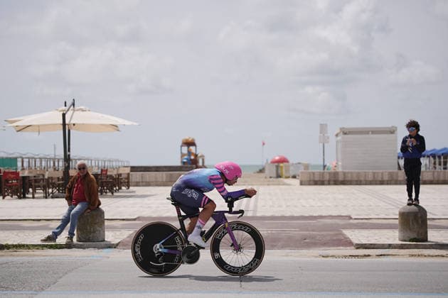 Netherlands™ Dylan Groenewegen of Unibet Rose Rockets during Stage 10, an individual time trial at the Giro d™Italia, from Viareggio to Massa, Italy, Tuesday, May 19, 2026.  Copyright: xMarcoxAlpozzi LaPressex