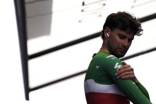 Italy™s Filippo Ganna of Netcompany Ineos during Stage 10, an individual time trial at the Giro d™Italia, from Viareggio to Massa, Italy, Tuesday, May 19, 2026.  Copyright: xFabioxFerrarix xLaPressex