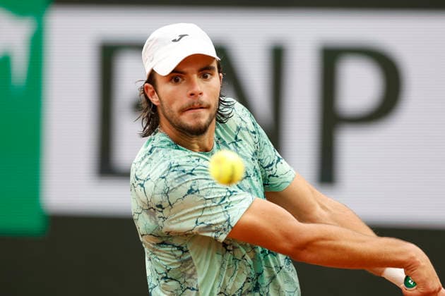 May 19, 2026, Paris, Paris, France: Jaime FARIA (POR) in action during the qualifications day 2 of the tennis Grand Slam of Roland Garros 2026, at Roland Garros Stadium - on April 16 2026 .Paris - France Paris France - ZUMAb253 20260519_zsp_b253_035 Copyright: xLoicxBaratouxx