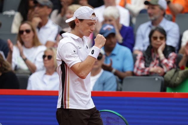 2026.05.19, xFSx, Bitpanda Open Hamburg ATP500, Achtelfinale, Herren-Tennistunier in Hamburg , Am Rothembaum in Hamburg , Ignacio Buse (PER) Siegerfaust, jubel Copyright: HMBxMedia FernandoxSoares