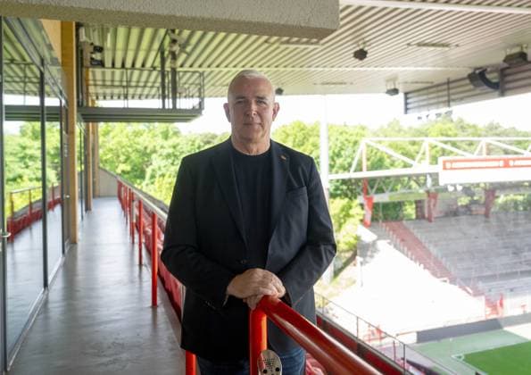 Fußball, Herren, Saison 2025 2026, 1. Bundesliga, 1. FC Union Berlin, Ordentliche Mitgliederversammlung im Stadion An der Alten Försterei, Präsident Dirk Zingler (1. FC Union) am Nachmittag im Vorgespräch im Stadion An der Alten Försterei, 19.05. 2026, Copyright: xMatthiasxKochx