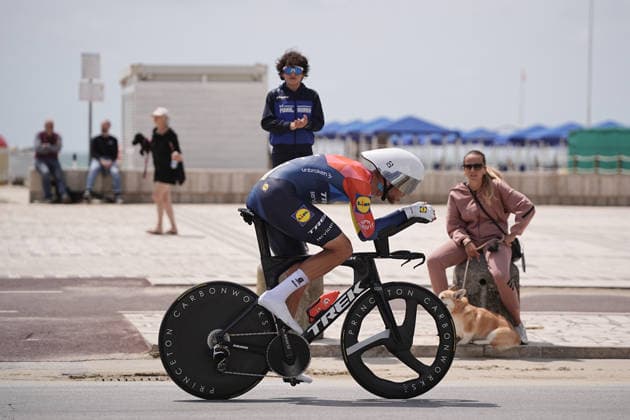 Italy™s Jonathan Milan of Lidl-Trek during Stage 10, an individual time trial at the Giro d™Italia, from Viareggio to Massa, Italy, Tuesday, May 19, 2026.  Copyright: xMarcoxAlpozzi LaPressex