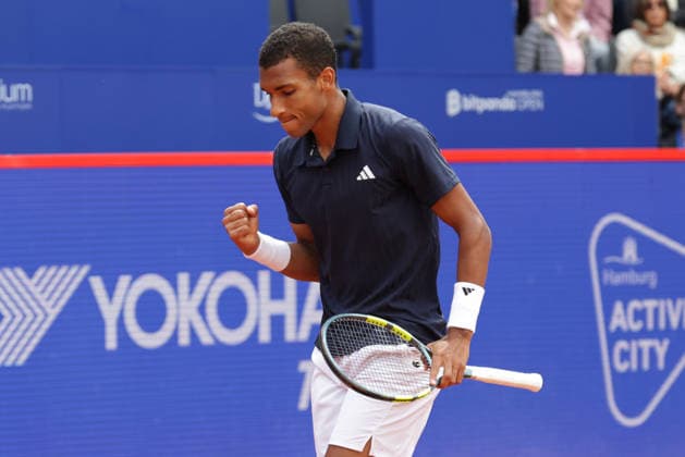 2026.05.19, xFSx, Bitpanda Open Hamburg ATP500, Achtelfinale, Herren-Tennistunier in Hamburg , Am Rothembaum in Hamburg , Felix Auger-Aliassime (CAN) Siegerfaust, jubel Copyright: HMBxMedia FernandoxSoares
