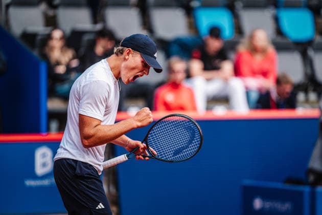 Tennis Männer bitpanda Hamburg Open ATP, Tennis Herren 500 Justin Engel (GER) vs. Ugo Humbert (FRA) 19.05.2026 Justin Engel jubelt Hamburg Tennisstadion am Rothenbaum Hamburg Deutschland