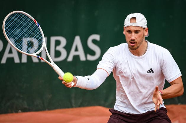 May 19, 2026, Paris, France, France: Kyrian JACQUET of France during the second qualifying day of the Roland-Garros 2026, French Open 2026, Grand Slam tennis tournament at Roland-Garros Stadium on May 19, 2026 in Paris, France. Paris France - ZUMAm308 20260519_zsp_m308_063 Copyright: xMatthieuxMirvillex
