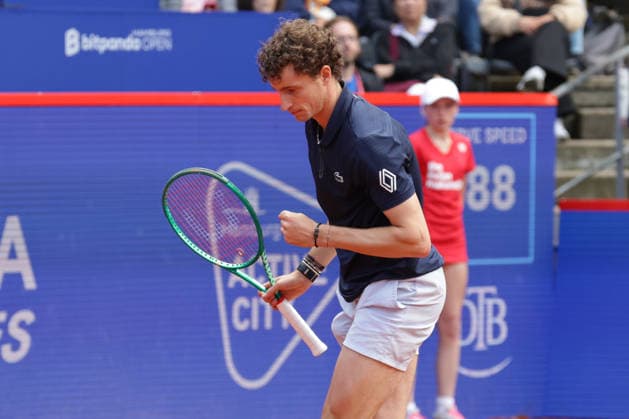 2026.05.19, xFSx, Bitpanda Open Hamburg ATP500, Achtelfinale, Herren-Tennistunier in Hamburg , Am Rothembaum in Hamburg , Ugo Humbert (FRA) Siegerfaust, jubel Copyright: HMBxMedia FernandoxSoares