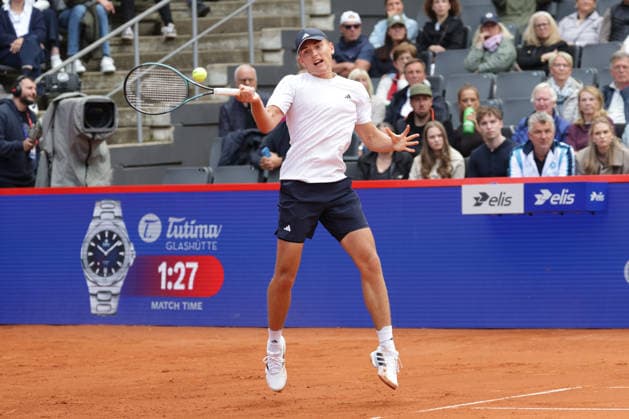 2026.05.19, xFSx, Bitpanda Open Hamburg ATP500, Achtelfinale, Herren-Tennistunier in Hamburg , Am Rothembaum in Hamburg , Justin Engel (GER) spielt eine Vorhand Copyright: HMBxMedia FernandoxSoares