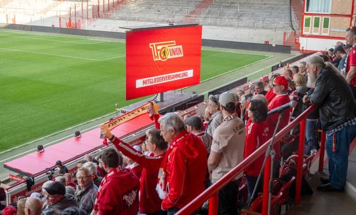 Fußball, Herren, Saison 2025 2026, 1. Bundesliga, 1. FC Union Berlin, Ordentliche Mitgliederversammlung im Stadion An der Alten Försterei, Übersicht, 19.05. 2026, Copyright: xMatthiasxKochx