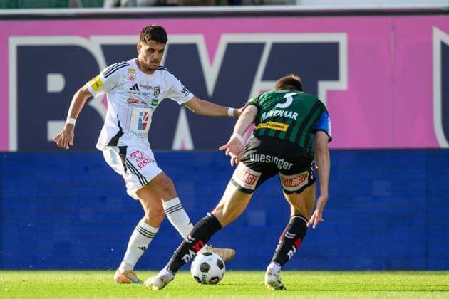 SOCCER - BL, Ried vs WAC RIED,AUSTRIA,19.MAY.26 - SOCCER - ADMIRAL Bundesliga, Europacup play off, SV Ried vs Wolfsberger AC. Image shows Dejan Zukic (WAC).  GEPAxpictures xDanielaxMoser