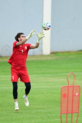 Iran National Football Team starts preparations in Turkiye s Antalya ahead of 2026 FIFA World Cup, WM, Weltmeisterschaft, Fussball ANTALYA, TURKIYE - MAY 19: Members of the Iran National Football Team take part in a training session at the Mardan Sports Complex in Antalya, Turkiye on May 19, 2026. The national team, Nationalteam launched their training camp in southern Turkiye to prepare for the upcoming 2026 FIFA World Cup, jointly hosted by the United States, Canada, and Mexico. Orhan Cicek Anadolu Antalya Turkey. Editorial use only. Please get in touch for any other usage. Copyright: x2026xAnadoluxOrhanxCicekx