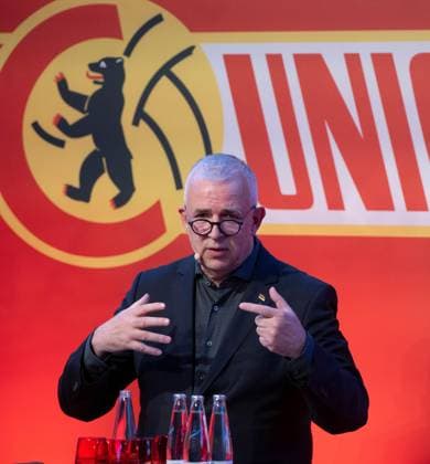 Fußball, Herren, Saison 2025 2026, 1. Bundesliga, 1. FC Union Berlin, Ordentliche Mitgliederversammlung im Stadion An der Alten Försterei, Präsident Dirk Zingler (1. FC Union), 19.05. 2026, Copyright: xMatthiasxKochx