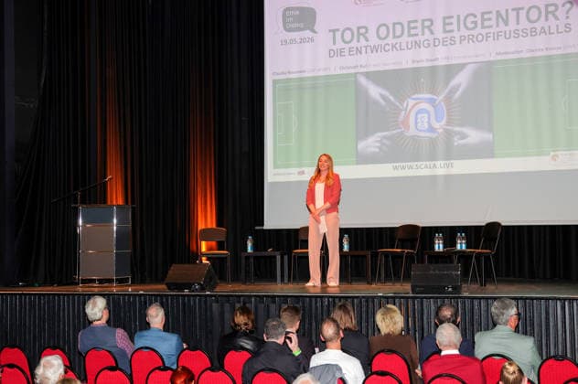 19.05.2026, Deutschland, Stuttgart, Fussball Ethik im Dialog: Tor oder Eigentor? Moderation: DesirÃ e Krause