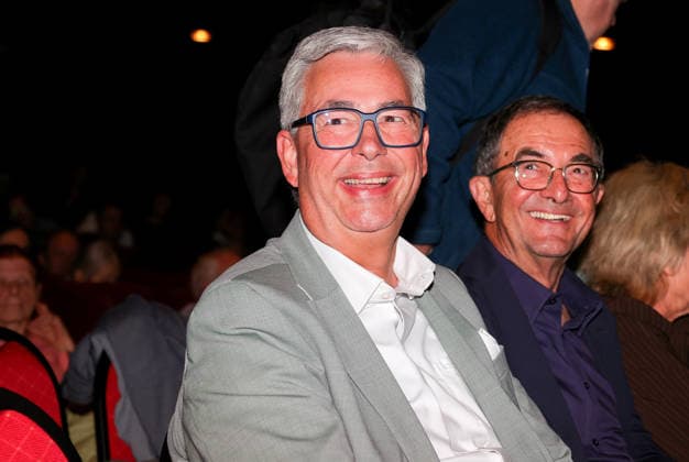 19.05.2026, Deutschland, Stuttgart, Fussball Ethik im Dialog: Tor oder Eigentor? v.l. VfB Präsident Dietmar Allgaier, VfB Ehrenpräsident Erwin Staudt