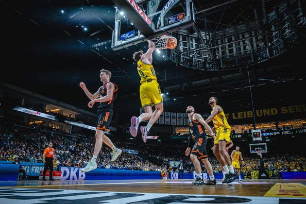 Basketball Berlin 19.05.2026 Saison 2025 2026 EasyCredit BBL 1. Bundesliga Männer, Herren Playoffs Viertelfinale Spiel 2 Alba Berlin - RASTA Vechta Moses Wood (Alba Berlin, No.11)