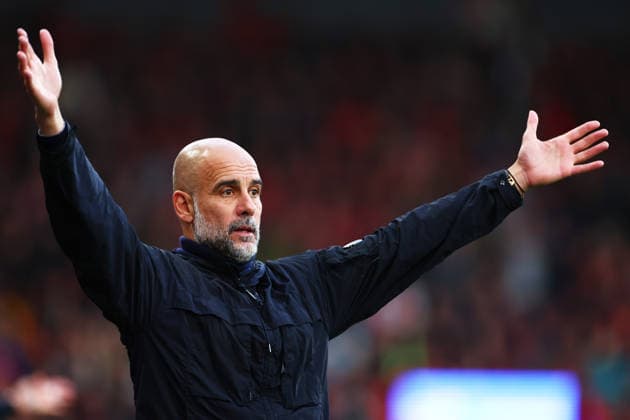 Manchester City Manager Pep Guardiola. AFC Bournemouth v Manchester City, Premier League, Football, Vitality Stadium, Bournemouth, UK - 19 May 2026Bournemouth Vitality Stadium United Kingdom EDITORIAL USE ONLY No use with unauthorised audio, video, data, fixture lists, club league logos or live services. Online in-match use limited to 120 images, no video emulation. No use in betting, games or single club league player publications.  Copyright: xJamesxMarsh Shutterstockx 16881288ao