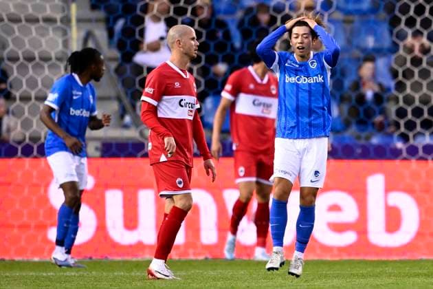 KRC Genk v Royal Antwerp FC - Jupiler Pro League Europe Play-Off GENK, BELGIUM - MAY 19 : Yokoyama Ayumu forward of KRC Genk during the Jupiler Pro League Europe Play-Off match between KRC Genk and Royal Antwerp FC on May 19, 2026 in Genk, Belgium, 19 05 2026 Genk Belgium  Copyright: xTomasxSiskx