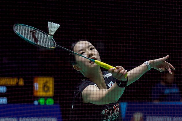Perodua Malaysia Masters in Kuala Lumpur - 19 May 2026 Park Ga Eun of Korea plays against Aakarshi Kashyap of India (not pictured) during the Women s Singles qualifying match of the Perodua Malaysia Masters 2026 at Unifi Arena. Park Ga Eun won with scores; 15 22 21 : 21 20 7. Kuala Lumpur Malaysia Copyright: xWongxFokxLoyx xSOPAxImagesx 20260519_PDM_1728 copy