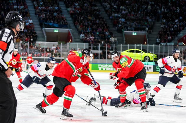 Ice hockey, Eishockey - IIHF WC 2026 ZURICH,SWITZERLAND,19.MAY.26 - ICE HOCKEY - IIHF Ice Hockey World Championship, WM, Weltmeisterschaft 2026, group stage, Hungary vs Great Britain. Image shows Krisztian Nagy (HUN).  GEPAxpictures xMaticxKlansek