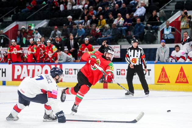 Ice hockey, Eishockey - IIHF WC 2026 ZURICH,SWITZERLAND,19.MAY.26 - ICE HOCKEY - IIHF Ice Hockey World Championship, WM, Weltmeisterschaft 2026, group stage, Hungary vs Great Britain. Image shows Bence Stipsicz (HUN).  GEPAxpictures xMaticxKlansek