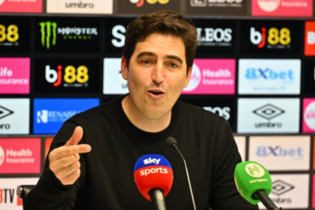 Bournemouth v Manchester City, Premier League AFC Bournemouth manager Andoni Iraola speaking during the post match press conference, PK, Pressekonferenz after the Premier League match between Bournemouth and Manchester City at the Vitality Stadium, Bournemouth, UK on 19 May 2026. Bournemouth Vitality Stadium Dorset UK Editorial use only DataCo restrictions apply See www.football-dataco.com , Copyright: xGrahamxHuntx PSI-24285-0113