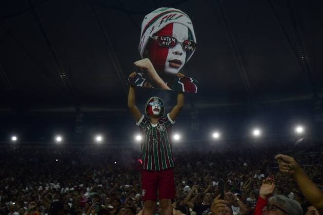 MARACANA Rio de Janeiro (RJ), 04 19 2026 - LIBERTADORES: FLUMINENSE X BOLIVAR (BOL) - Fluminense fans during the match between FLUMINENSE X BOLIVAR (BOL), valid for the fifth round of the group stage of the Libertadores, held at the Maracana stadium, on the evening of Tuesday, the 19th. (Photo: Eduardo Carmim Photo Premium SPP) 30930 (Eduardo Carmim SPP)  Copyright: xEduardoxCarmimx xSPPx spp-en-EdCa-libertadores_fluminense_bolivar_bol_479317